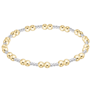 EXTENDS TOGETHER MIXED METAL 4MM BRACELET