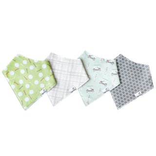 Bandana Bib Set 4-Pack (Assorted Styles)