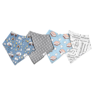Bandana Bib Set 4-Pack (Assorted Styles)