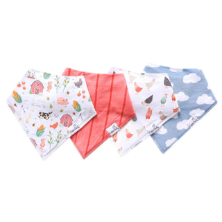 Bandana Bib Set 4-Pack (Assorted Styles)