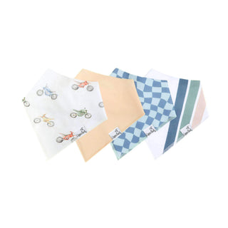 Bandana Bib Set 4-Pack (Assorted Styles)