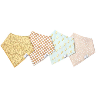 Bandana Bib Set 4-Pack (Assorted Styles)