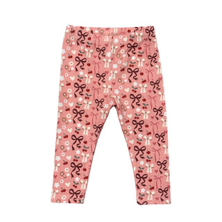 Cherry Hearts Basic Leggings
