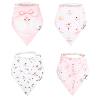 Bandana Bib Set 4-Pack (Assorted Styles)