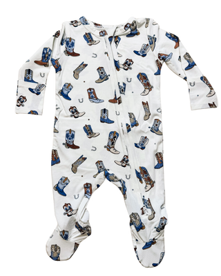 Buckaroo Boots 2-Way Zipper Footie