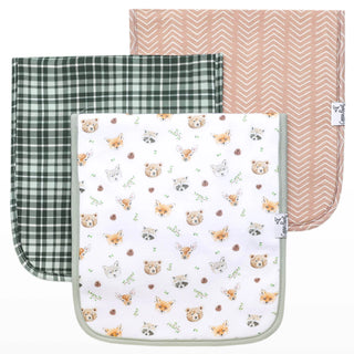 Burp Cloths Set Pack of 3 (Assorted Styles)