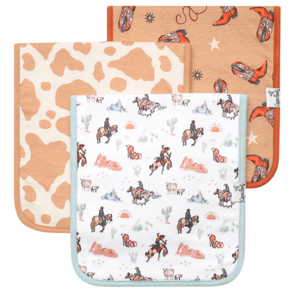 Burp Cloths Set Pack of 3 (Assorted Styles)