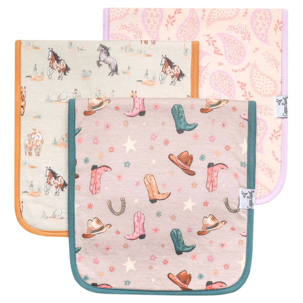 Burp Cloths Set Pack of 3 (Assorted Styles)