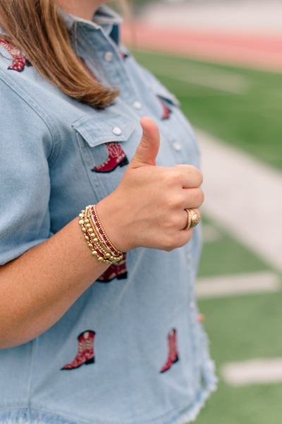 Bailey Top - Maroon