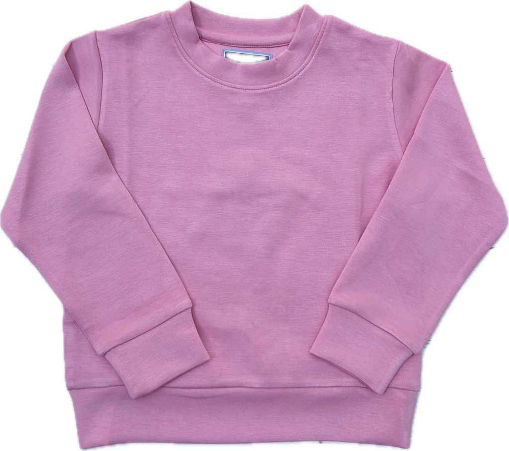 Girls Pink Performance Sweatshirt