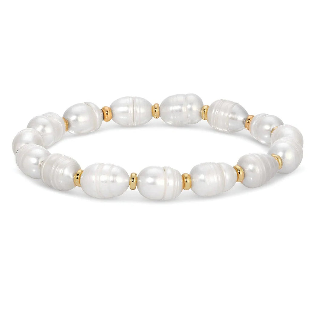 Gold Bracelet with Pearl