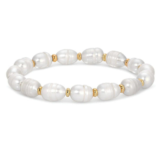 Gold Bracelet with Pearl