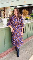 Horsing Around Dress - Blue