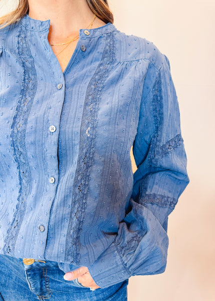Alberta Vintage Indigo Top