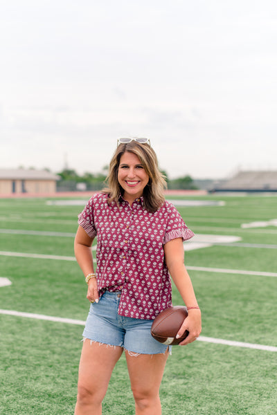 The Stevie Top - Maroon