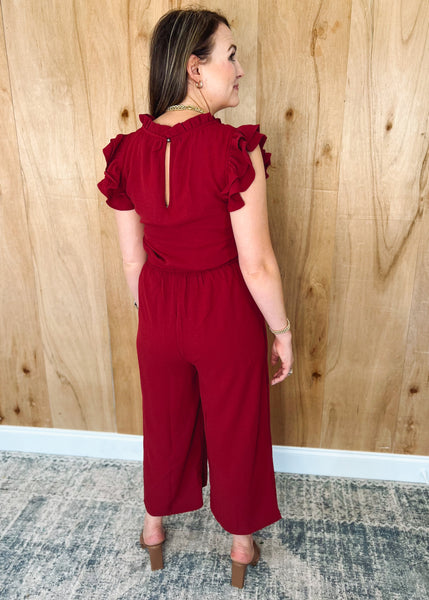 Red amethyst jumpsuit