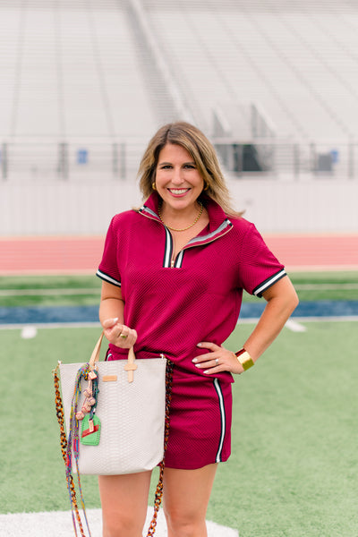 The Daisy Top - Maroon