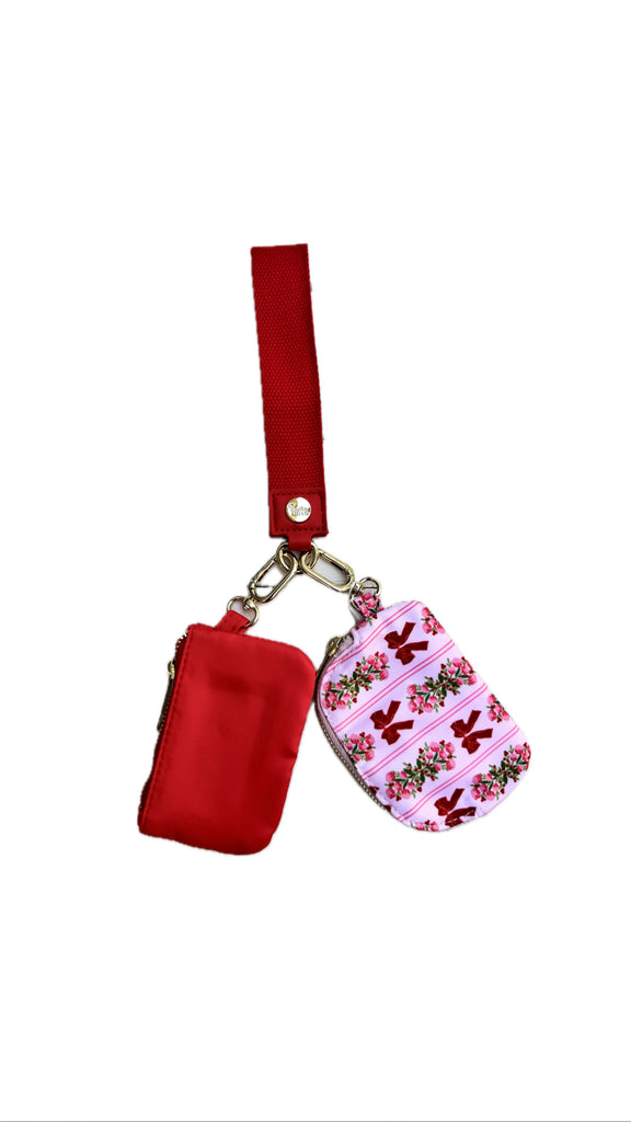 Dynamic Duo Pouch Wristlet in Oh So Merry