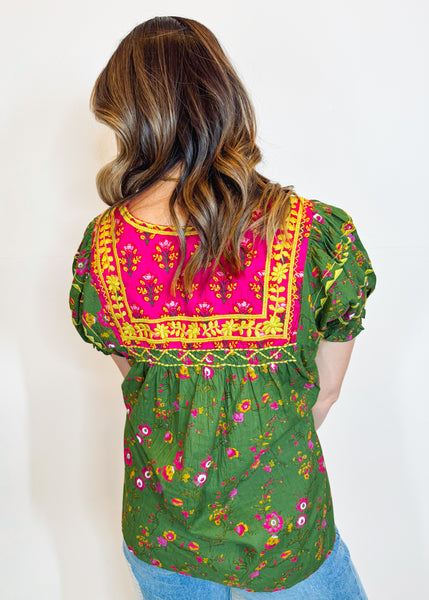 Patsy Green Block Top