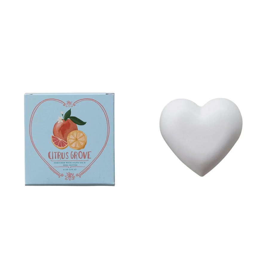 Citrus Grove Heart Shaped Soap