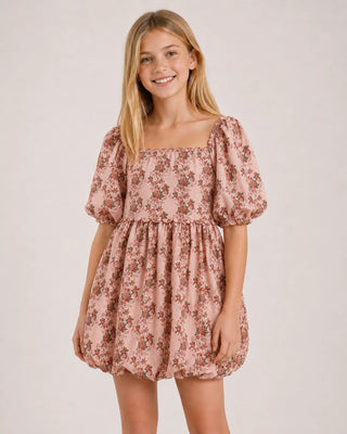 Floral Poplin Dress