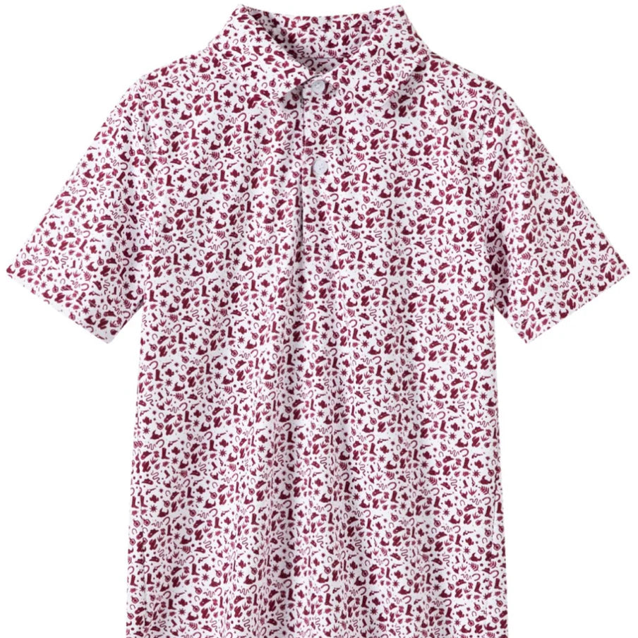 Maroon Come & Take It Polo