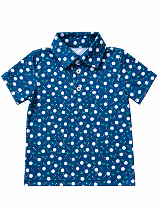 Golf Print Polo
