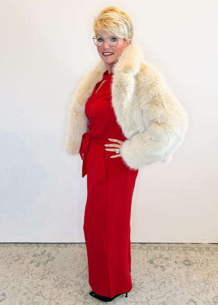 Bowie Jumpsuit in Red