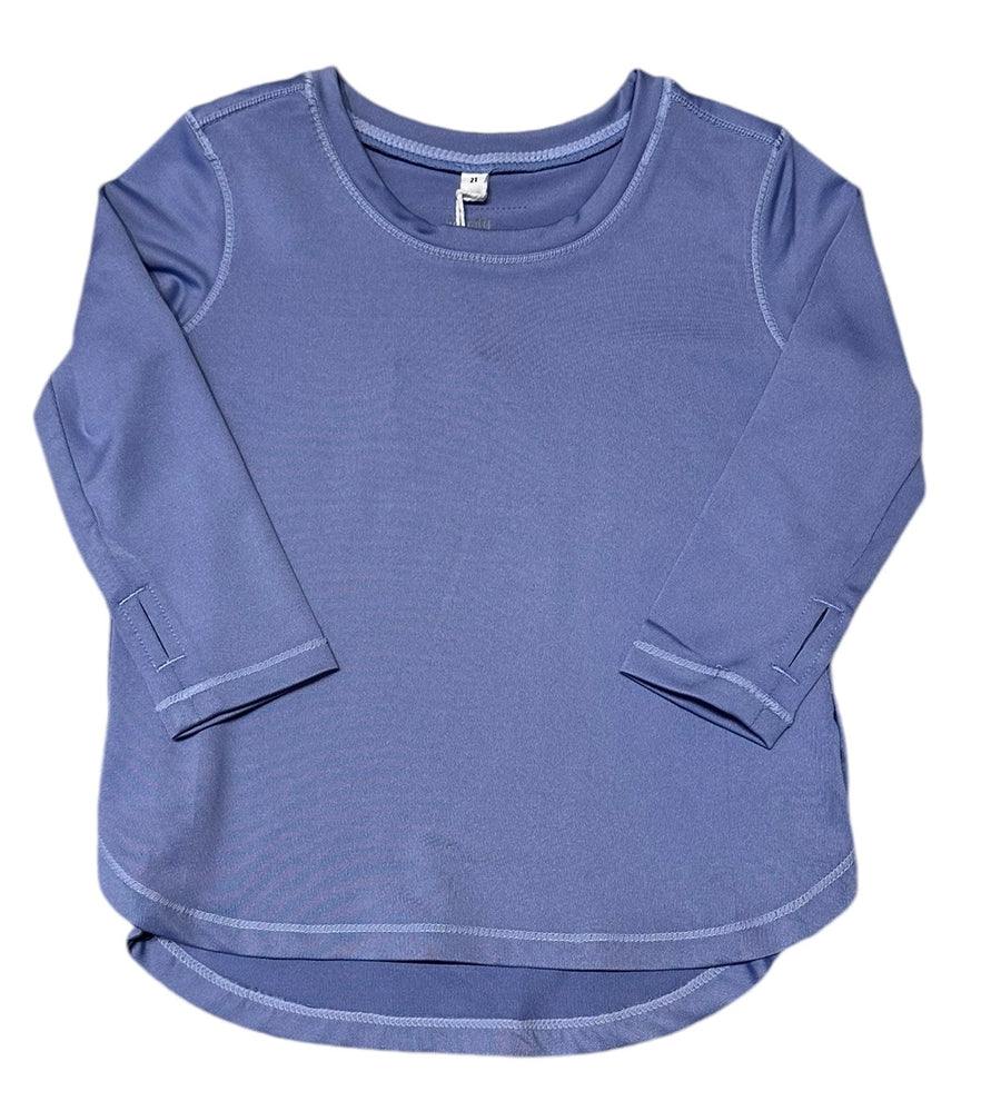 Girls Box Top Purple Impression Long Sleeve