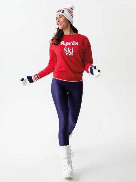 "Après Ski" Sweatshirt in Red