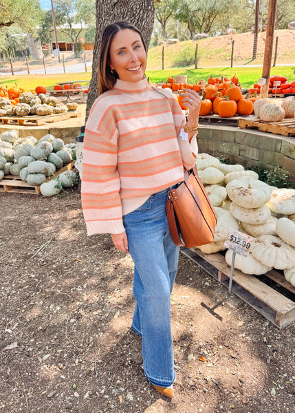 Quinnie Turtleneck Sweater in Orange