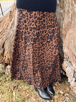 Leopard Maxi Skirt