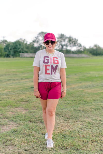 Maroon Adult Butterfly Shorts