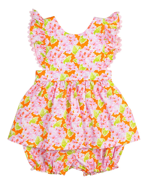 Pink Bunch of Flowers Penny Bloomer Set