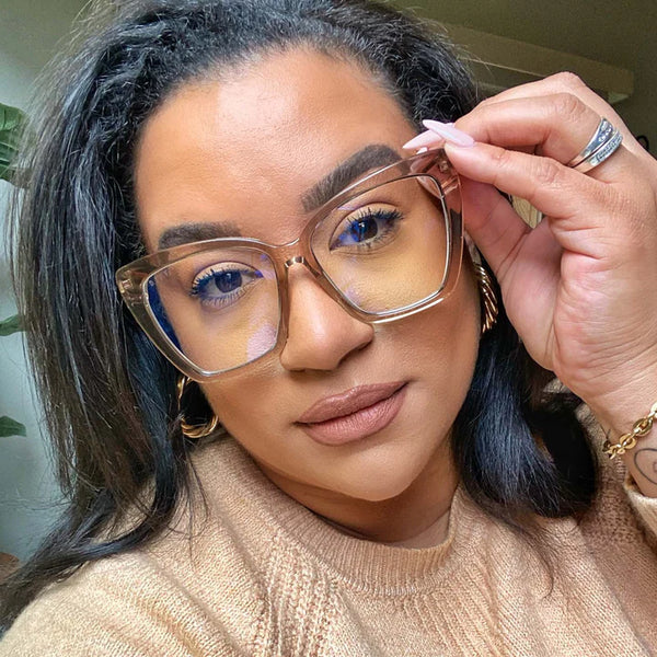 Becky IV Blue Light Readers in Vintage Crystal