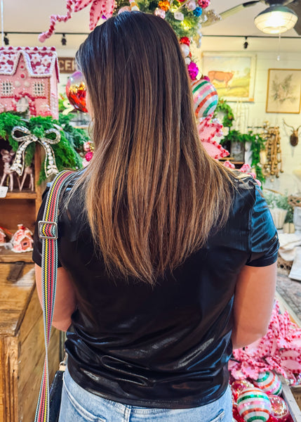 Unity Tee in Shiny Black