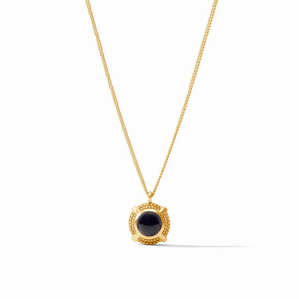 Cabochon Solitaire Necklace-Multiple Colors