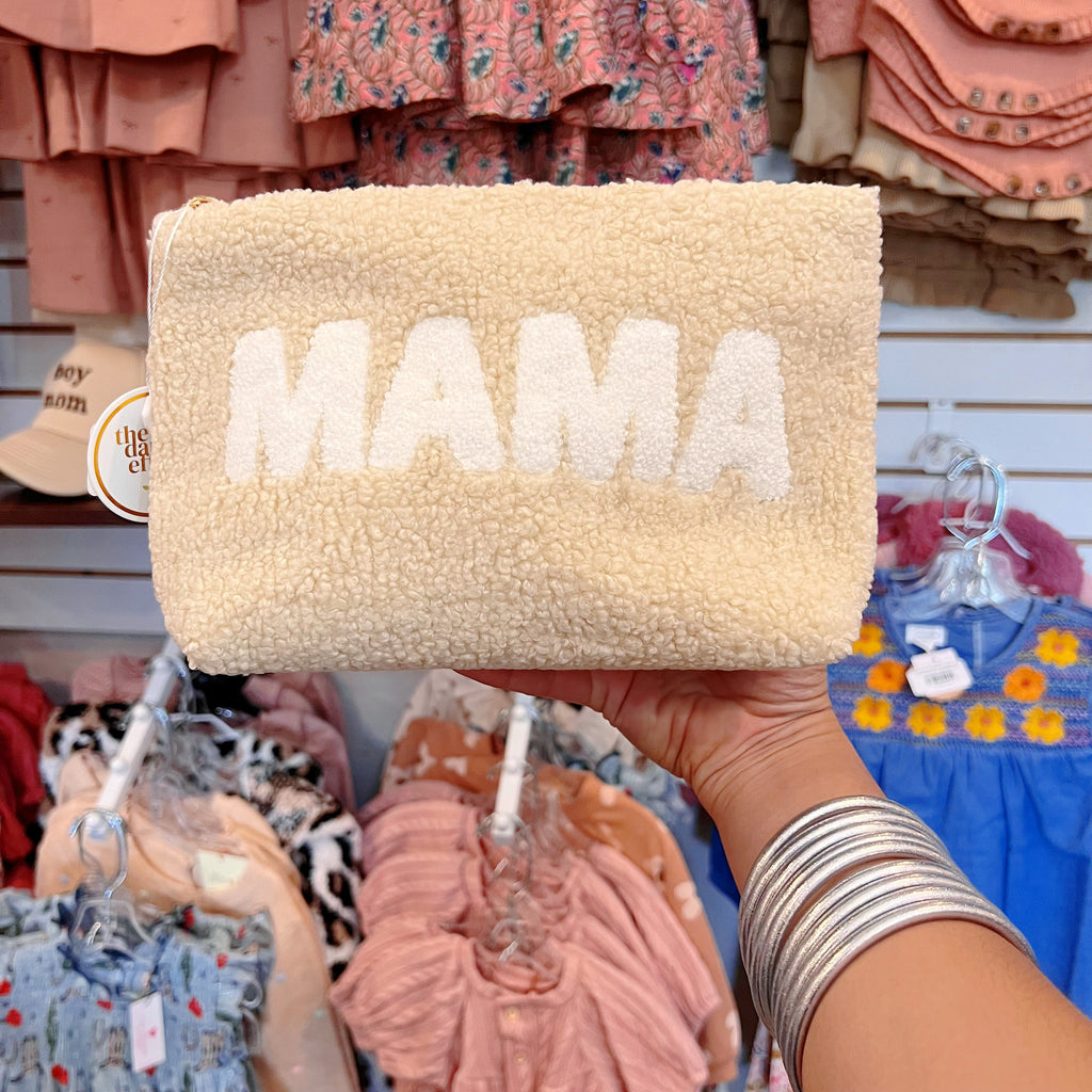 Teddy Pouch Tan- Mama