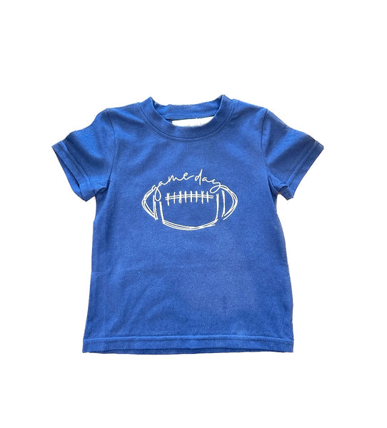 Navy and White Game Day Toddler Tee