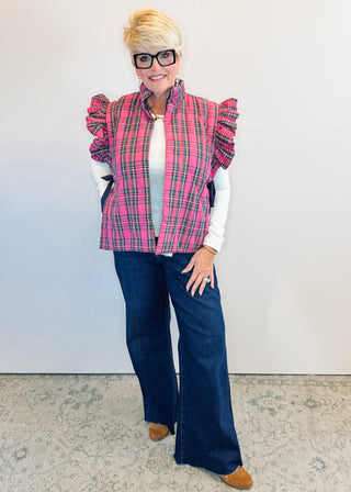 Jefferies Quilted Vest - Pink