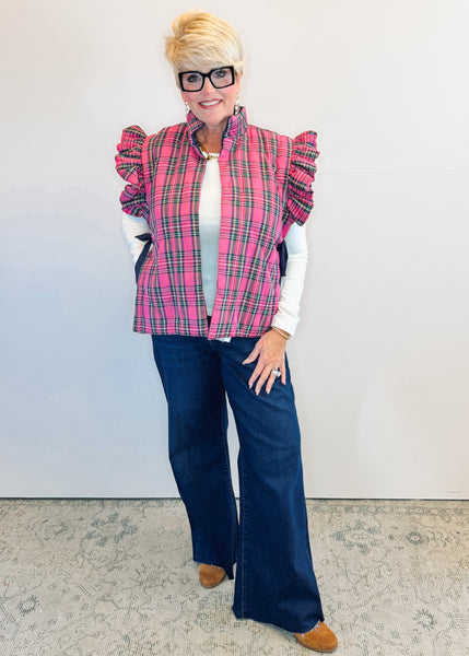 Jefferies Quilted Vest - Pink