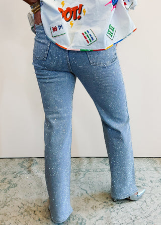 Valerie Rhinestone Jean