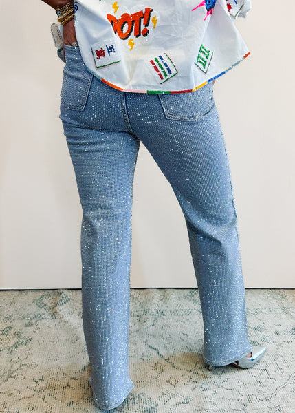 Valerie Rhinestone Jean