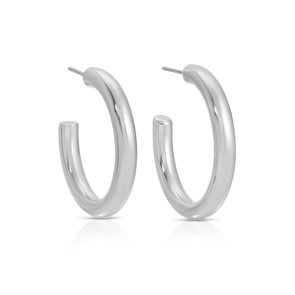 Small Silver Hoops