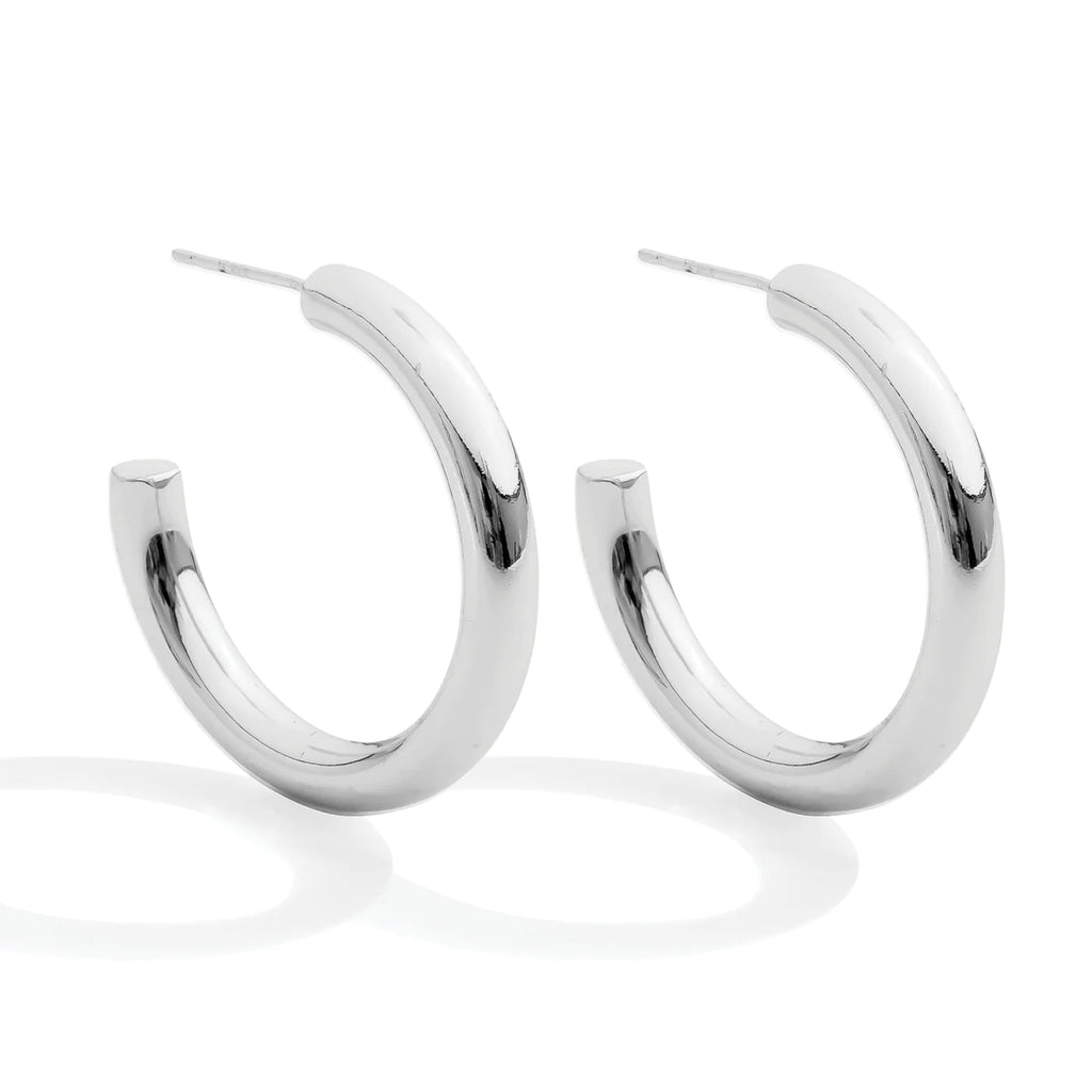 The Perfect Silver Hoop Earrings