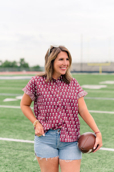 The Stevie Top - Maroon