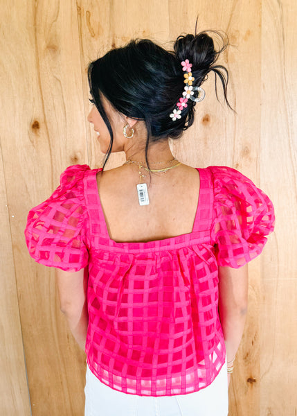 Tabitha Top in Fuchsia