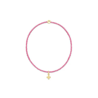 Hope Classic Bracelet – Bubblegum (Sig Cross Small Gold Charm)