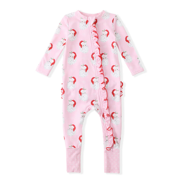 Vintage Santa Pink Butterknit Sleeper