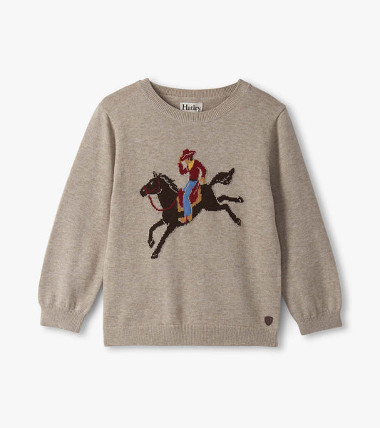Ranch Crew Neck Sweater in Oatmeal